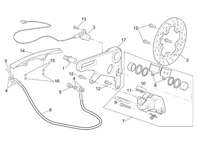 Δαγκάνα φρένου πίσω